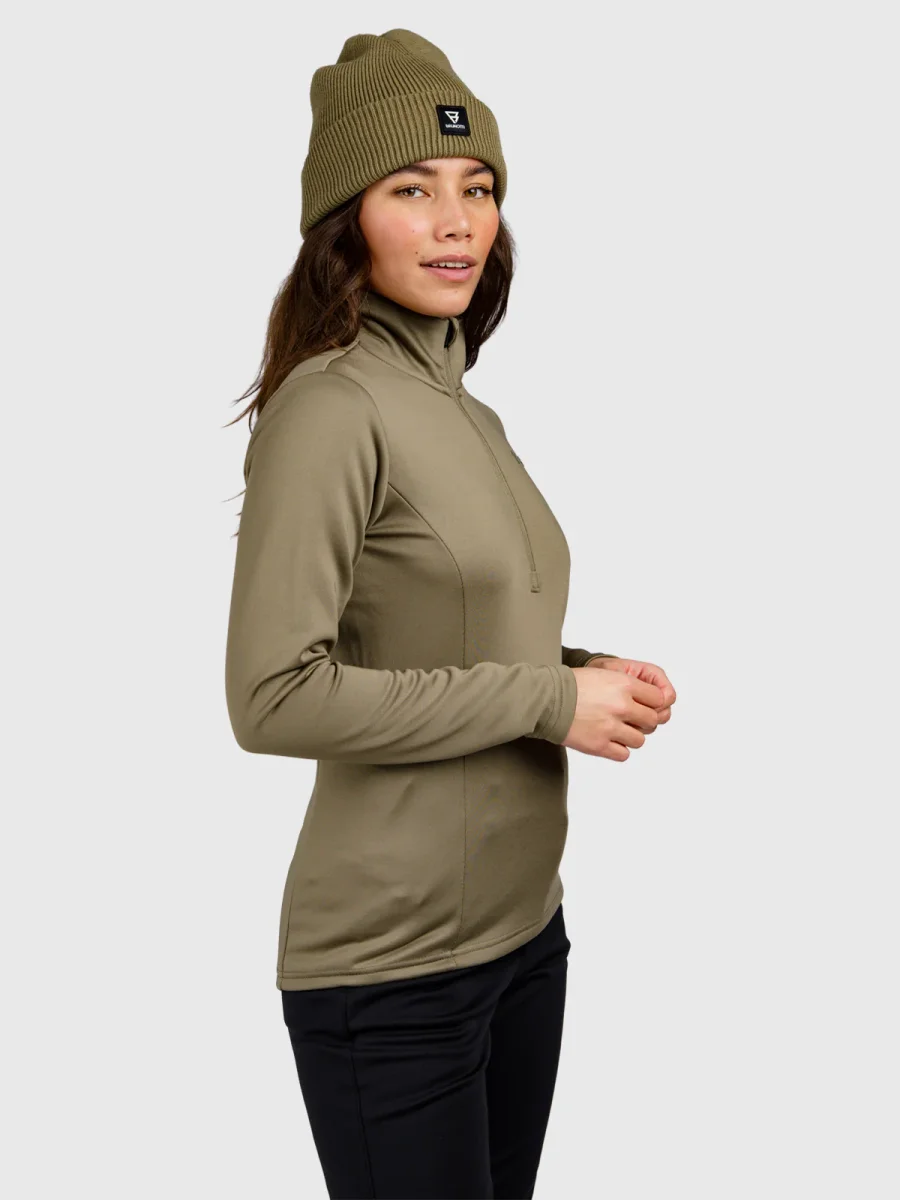 Heronne Women Fleece | Dusky Green - Afbeelding 4