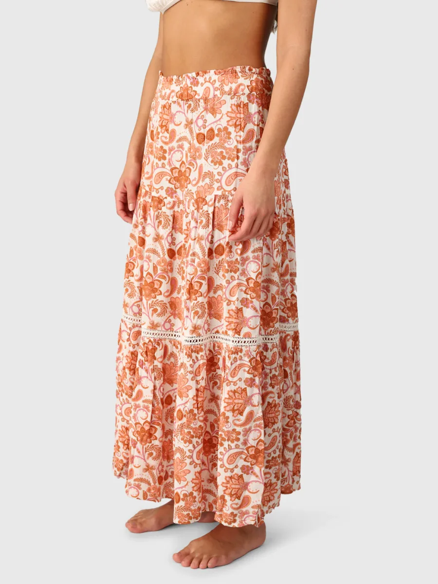 Romya-Paisley Women Skirt | Snow - Afbeelding 3