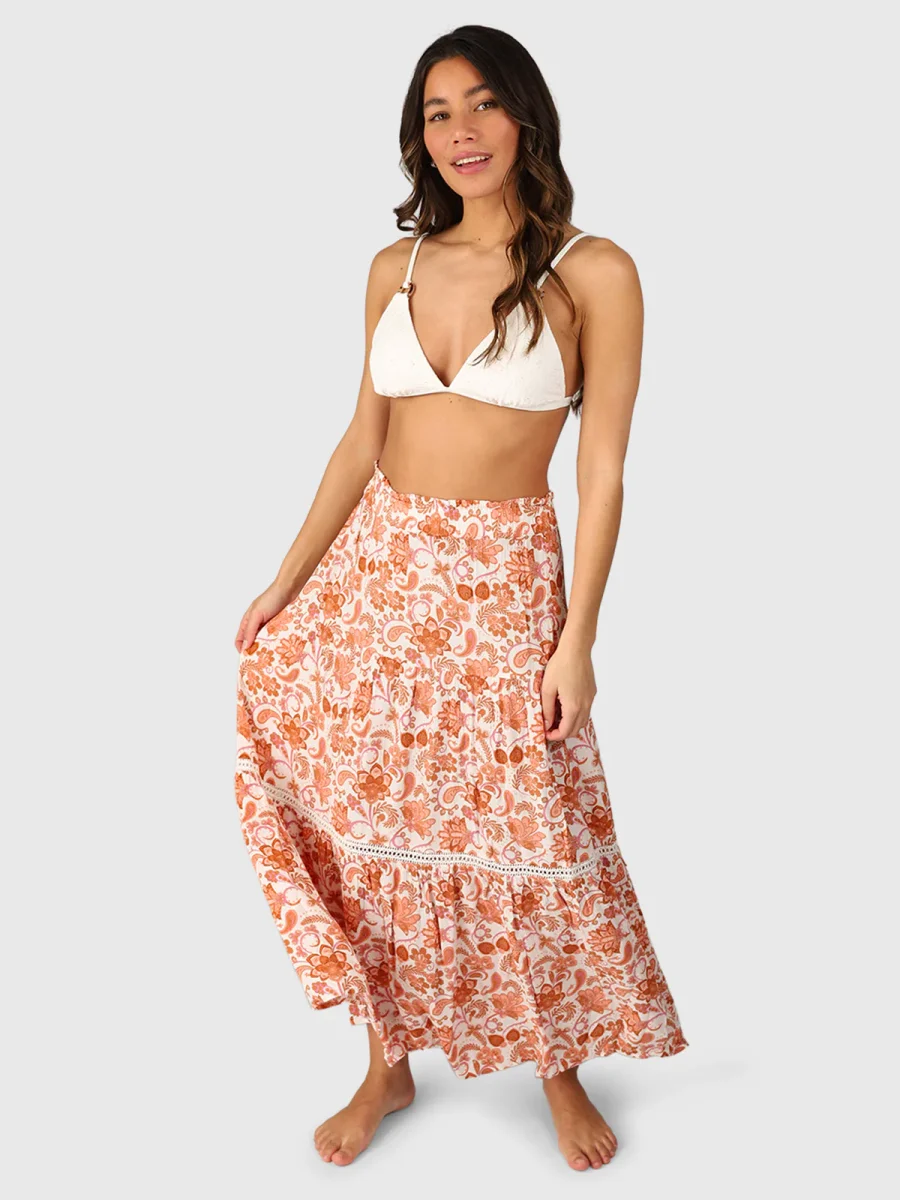 Romya-Paisley Women Skirt | Snow - Afbeelding 2