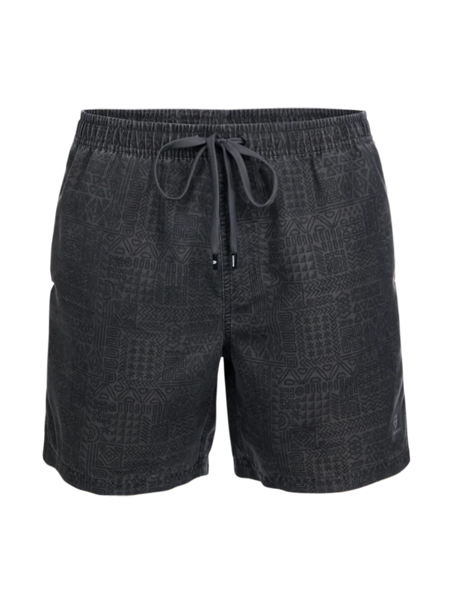 Helios-Print Men Swim Shorts | Black - Afbeelding 8