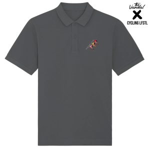 Cycling LFSTL poloshirt Race Leaders (antraciet)